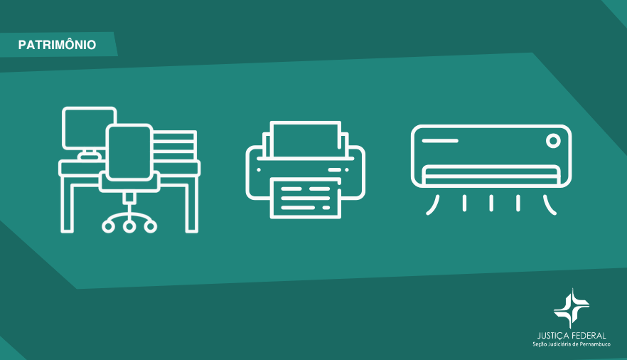 Imagem mostra ícone de micro, impressora e ar