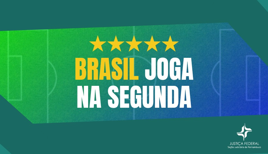 Texto escrito Brasil joga na segunda