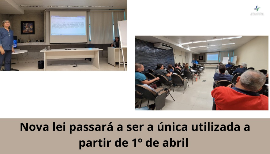 Montagem de duas fotos com participantes do curso