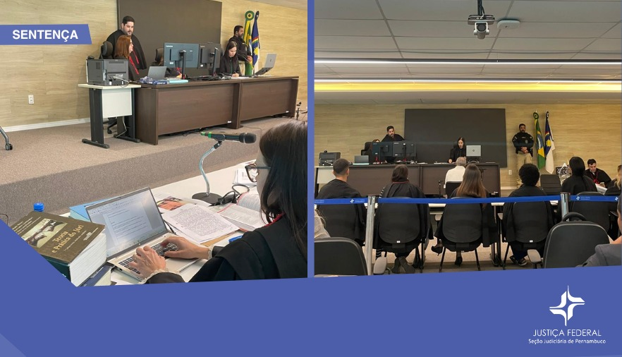 Fotos da realização do tribunal do juri