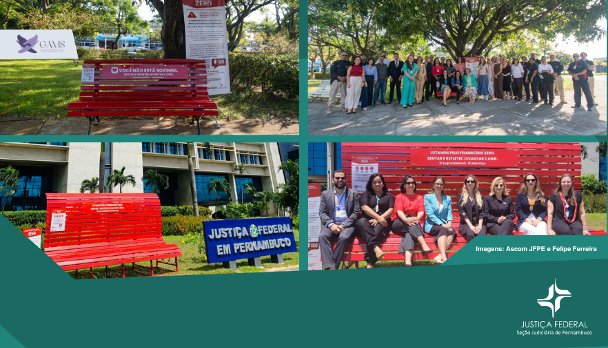 Fotos da instalação dos bancos nas sedes I e II 