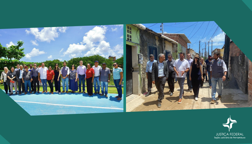 Fotos realizadas com equipes durante a visita 