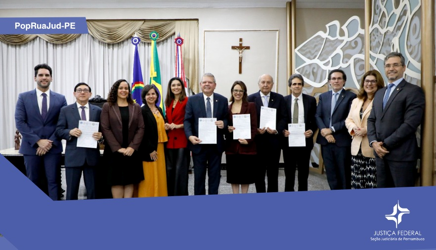 Foto representantes do Comitê Estadual PopRua-Jud 